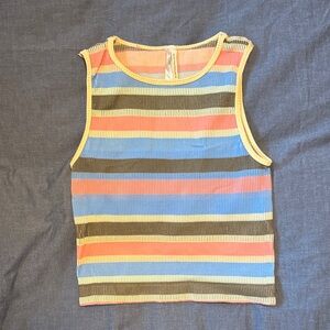 Anthropologie Multicolor Striped Kids Tank Top